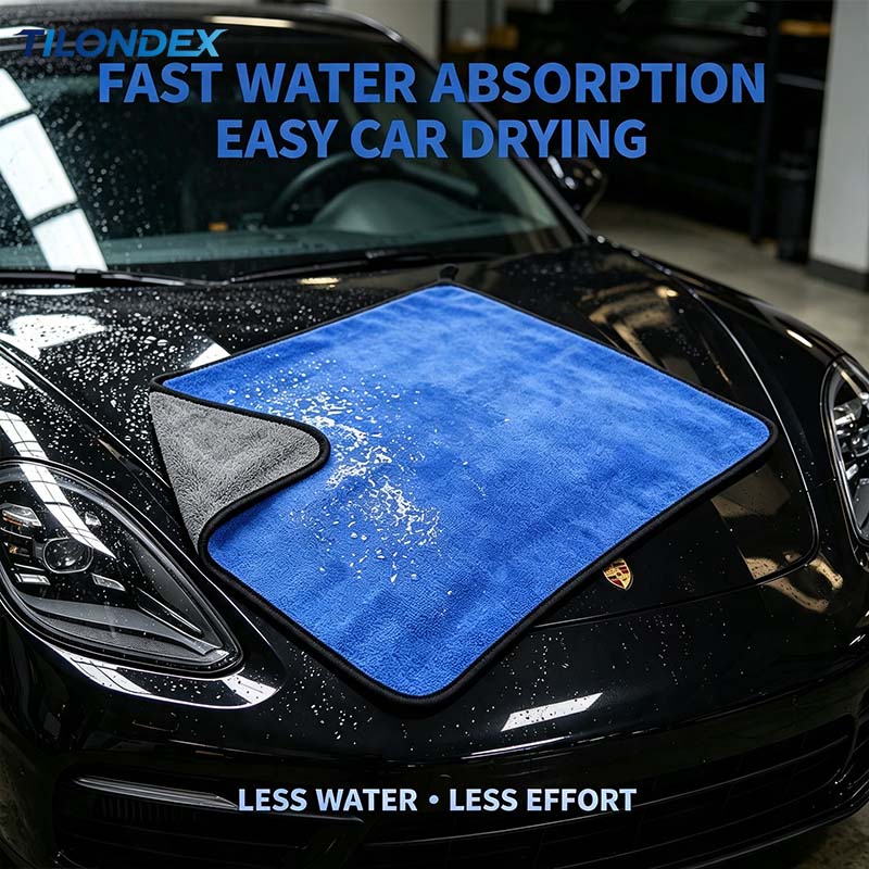 Microfiber Towel Detailing - Синее микрофибровое полотенце TILONDEX для ухода